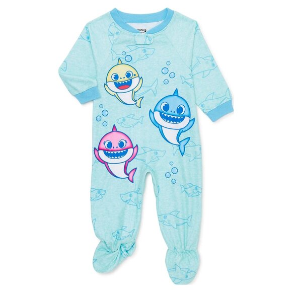 Baby Shark Infant Boys Blanket Sleeper, Size 12M - NWT, Never Worn - Picture 1 of 4